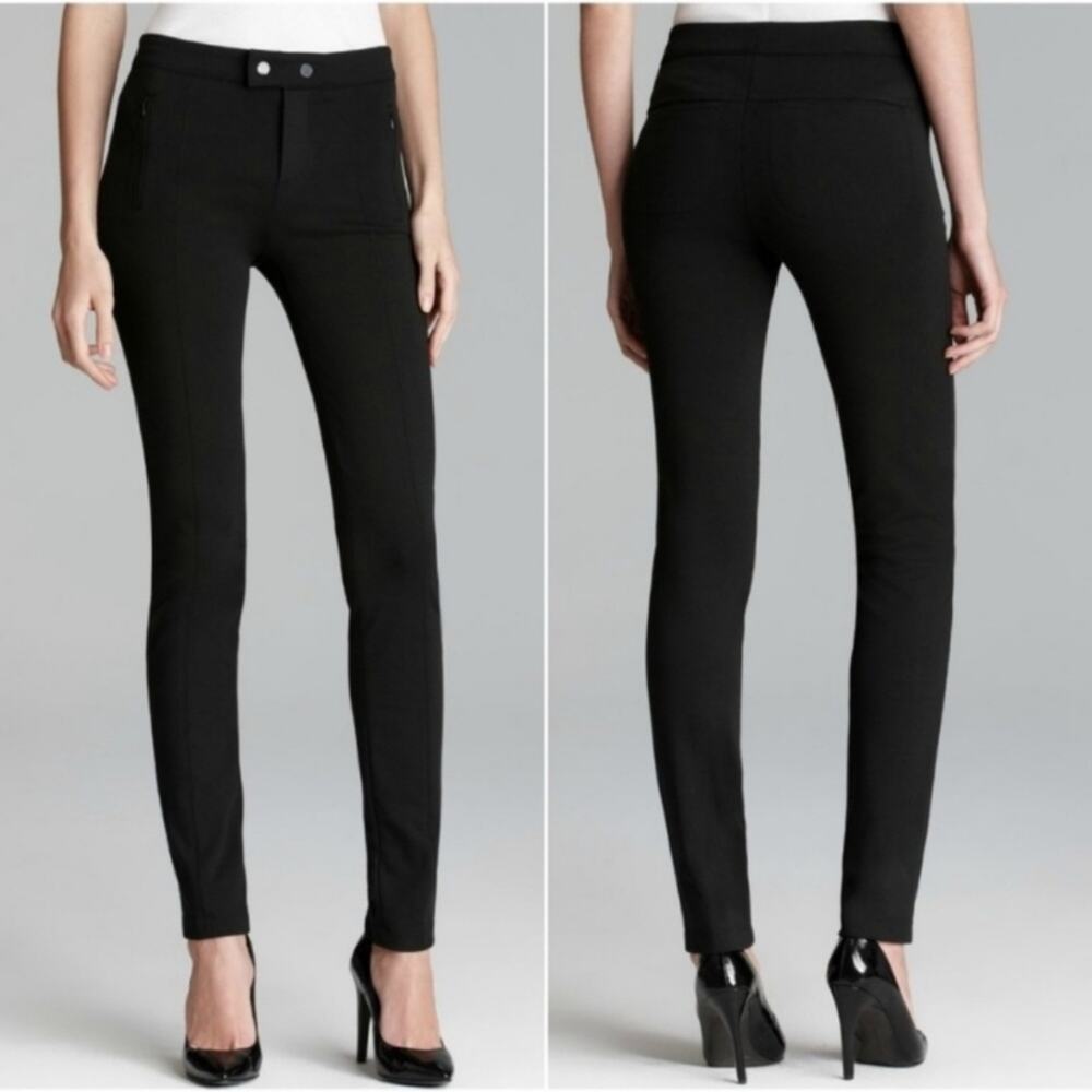 Vince Seamed Riding Ponte Pants Black size 8